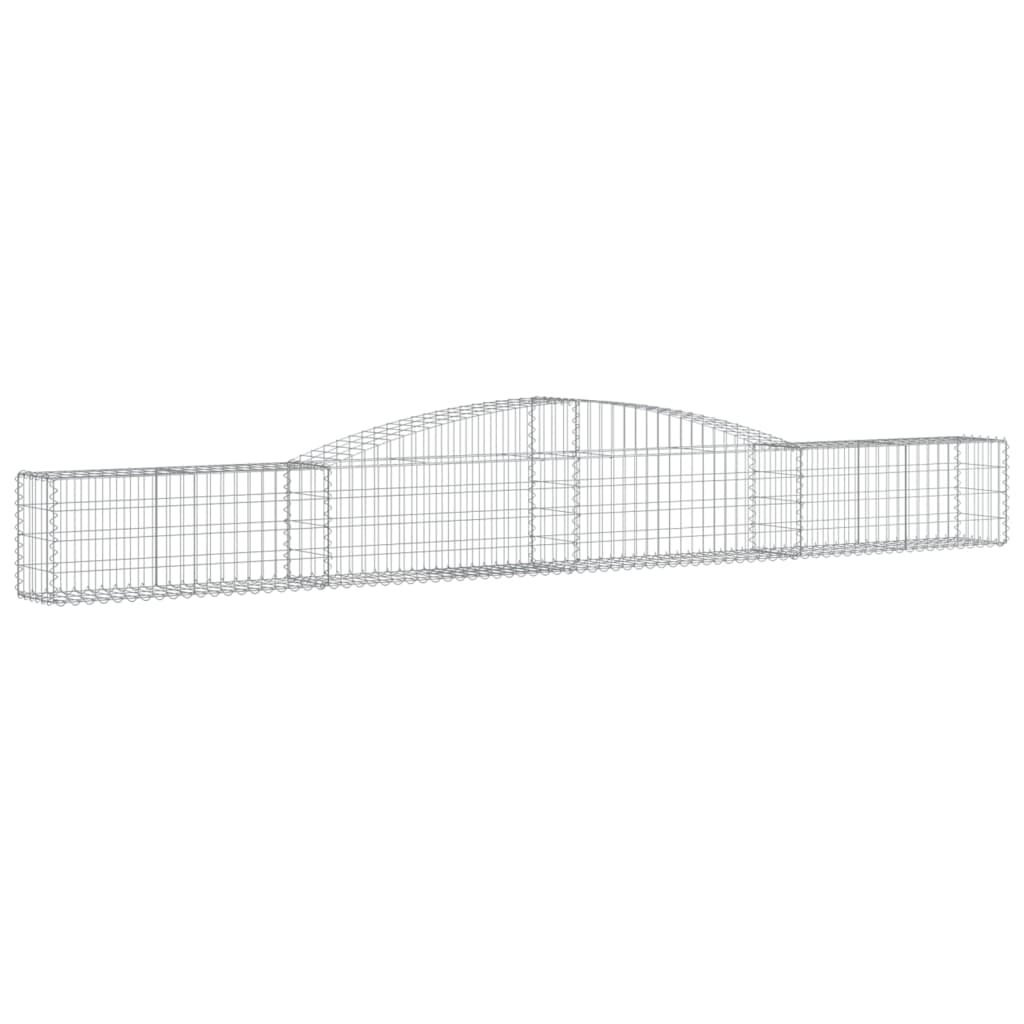 10 db íves horganyzott vas gabion kosár 400x30x40/60 cm