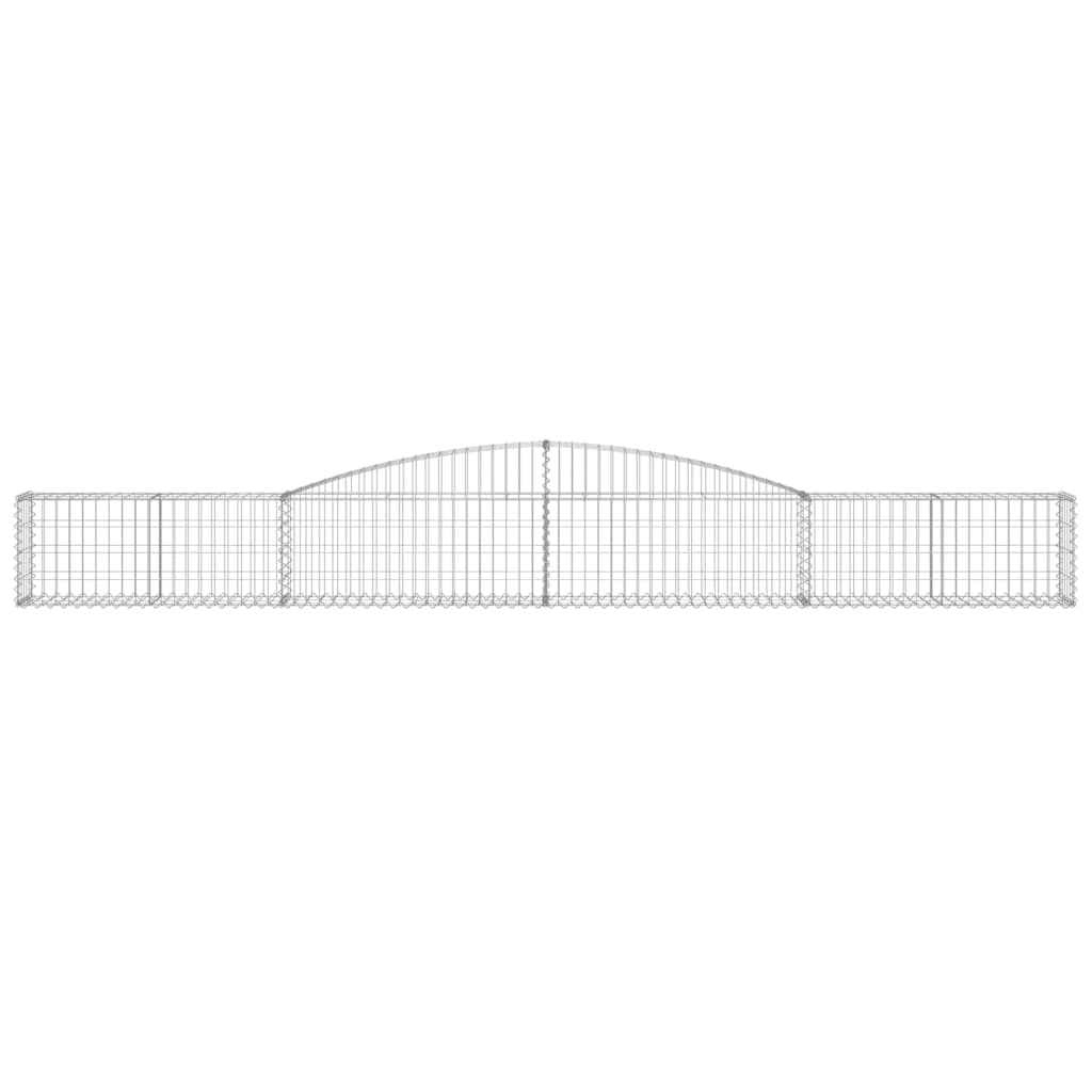 10 db íves horganyzott vas gabion kosár 400x30x40/60 cm