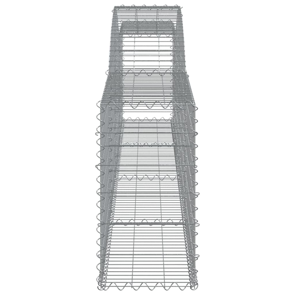 10 db íves horganyzott vas gabion kosár 400x30x60/80 cm