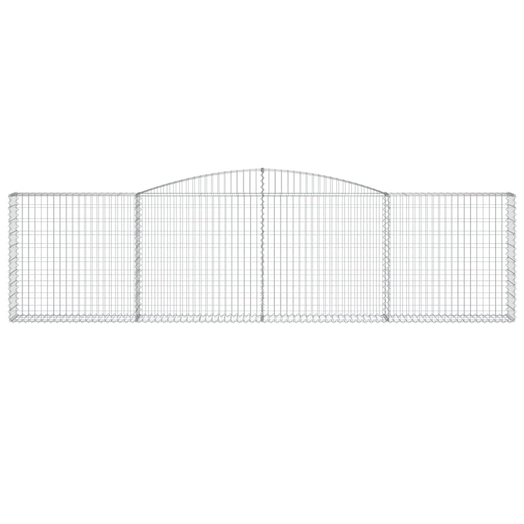 10 db íves horganyzott vas gabion kosár 400x30x100/120 cm