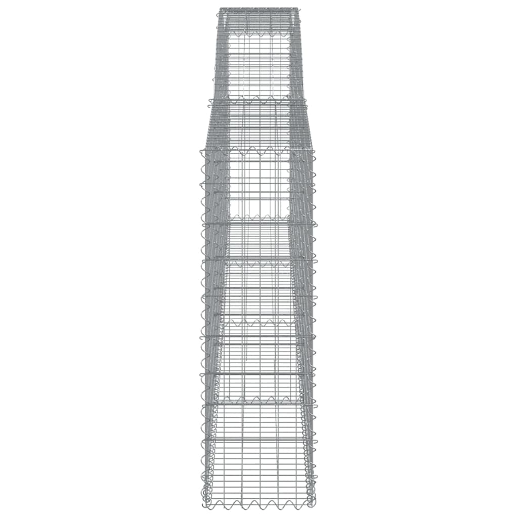 10 db íves horganyzott vas gabion kosár 400x30x100/120 cm