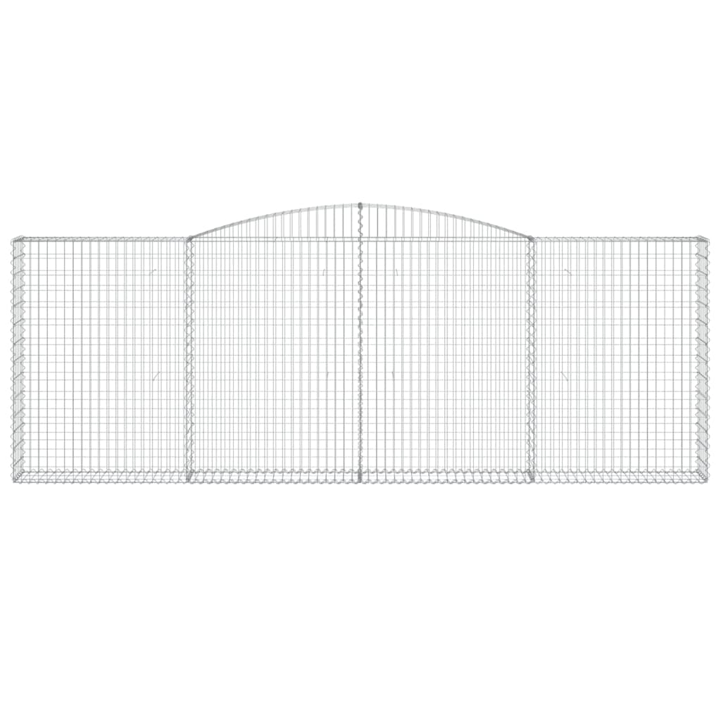 10 db íves horganyzott vas gabion kosár 400x30x140/160 cm
