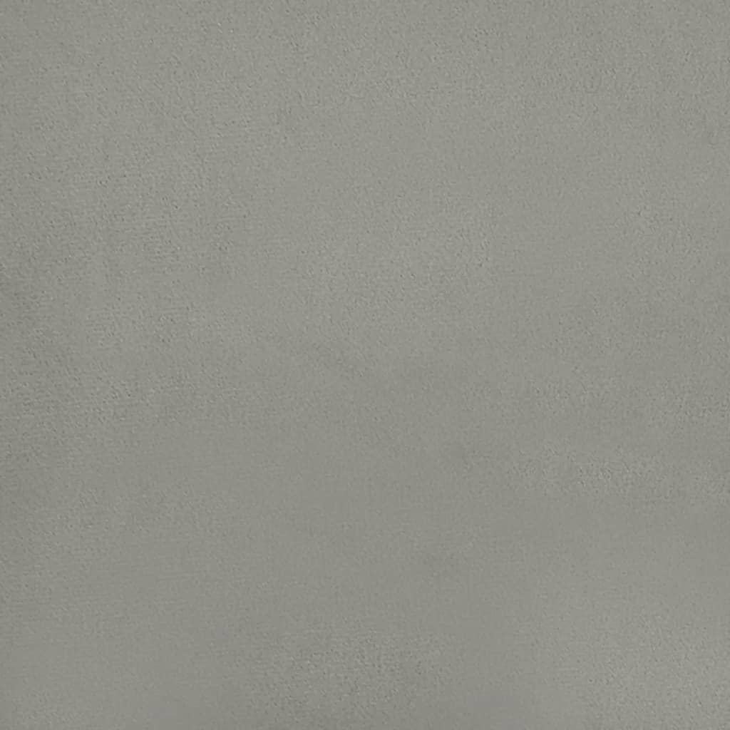 2 db világosszürke bársony fejtámla 72 x 5 x 78/88 cm