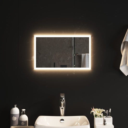 LED-es fürdőszobatükör 30 x 50 cm