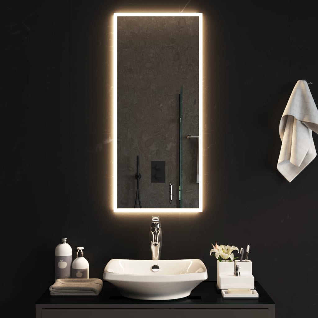 LED-es fürdőszobatükör 40x90 cm