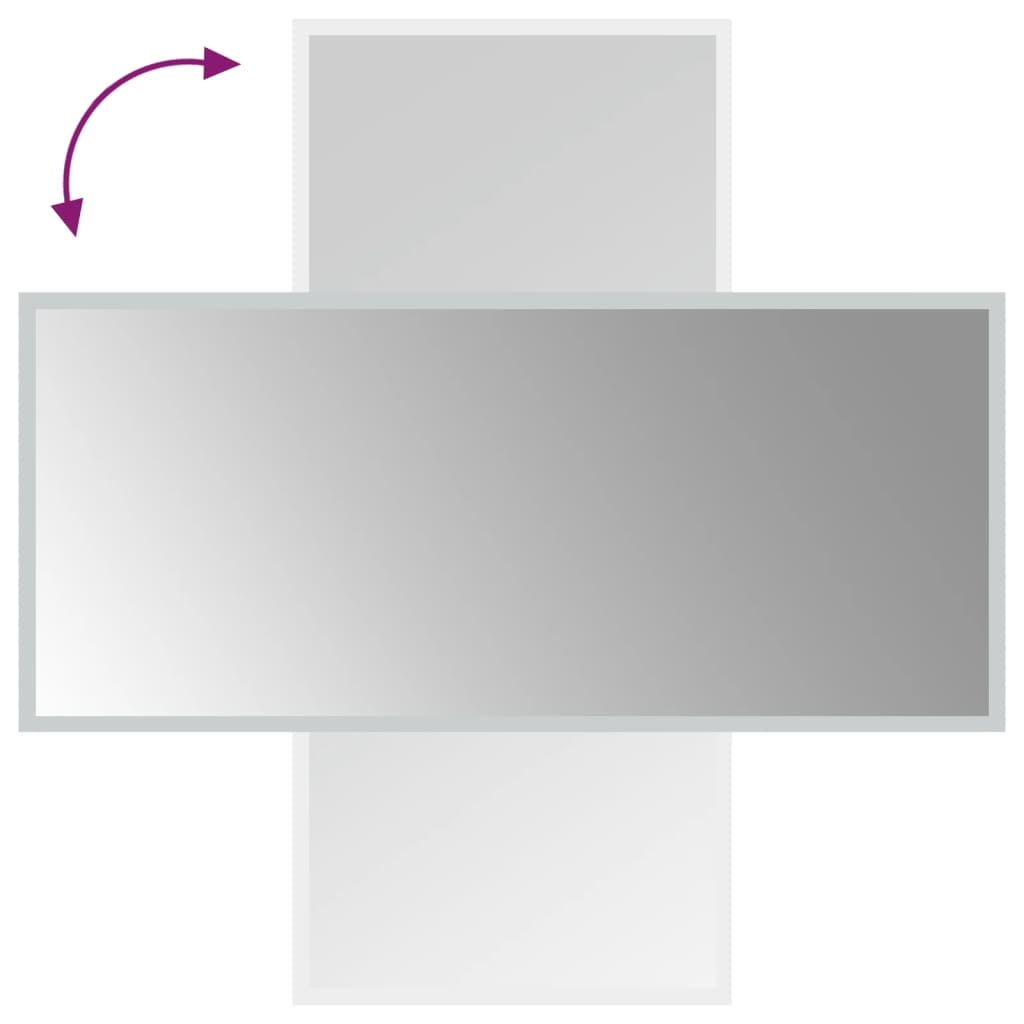 LED-es fürdőszobatükör 40x90 cm