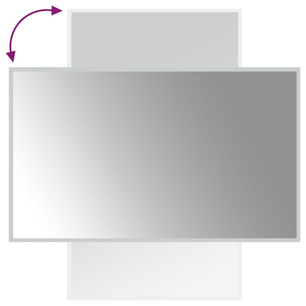LED-es fürdőszobatükör 60x100 cm