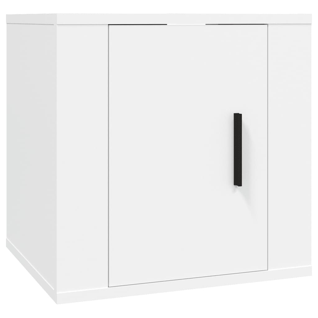 2 db fehér falra szerelhető TV-szekrény 40 x 34,5 x 40 cm