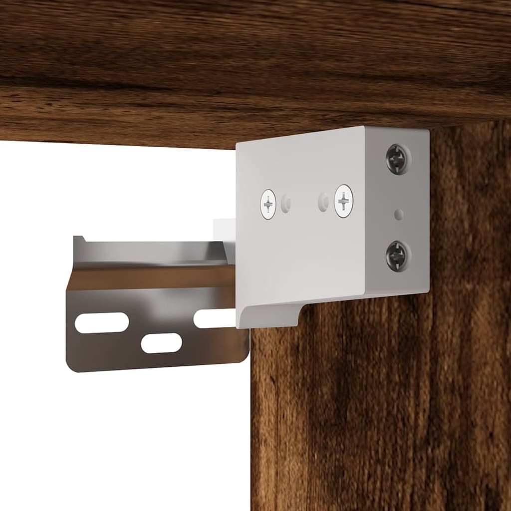 2 db füstös tölgy falra szerelhető TV-szekrény 40x34,5x40 cm