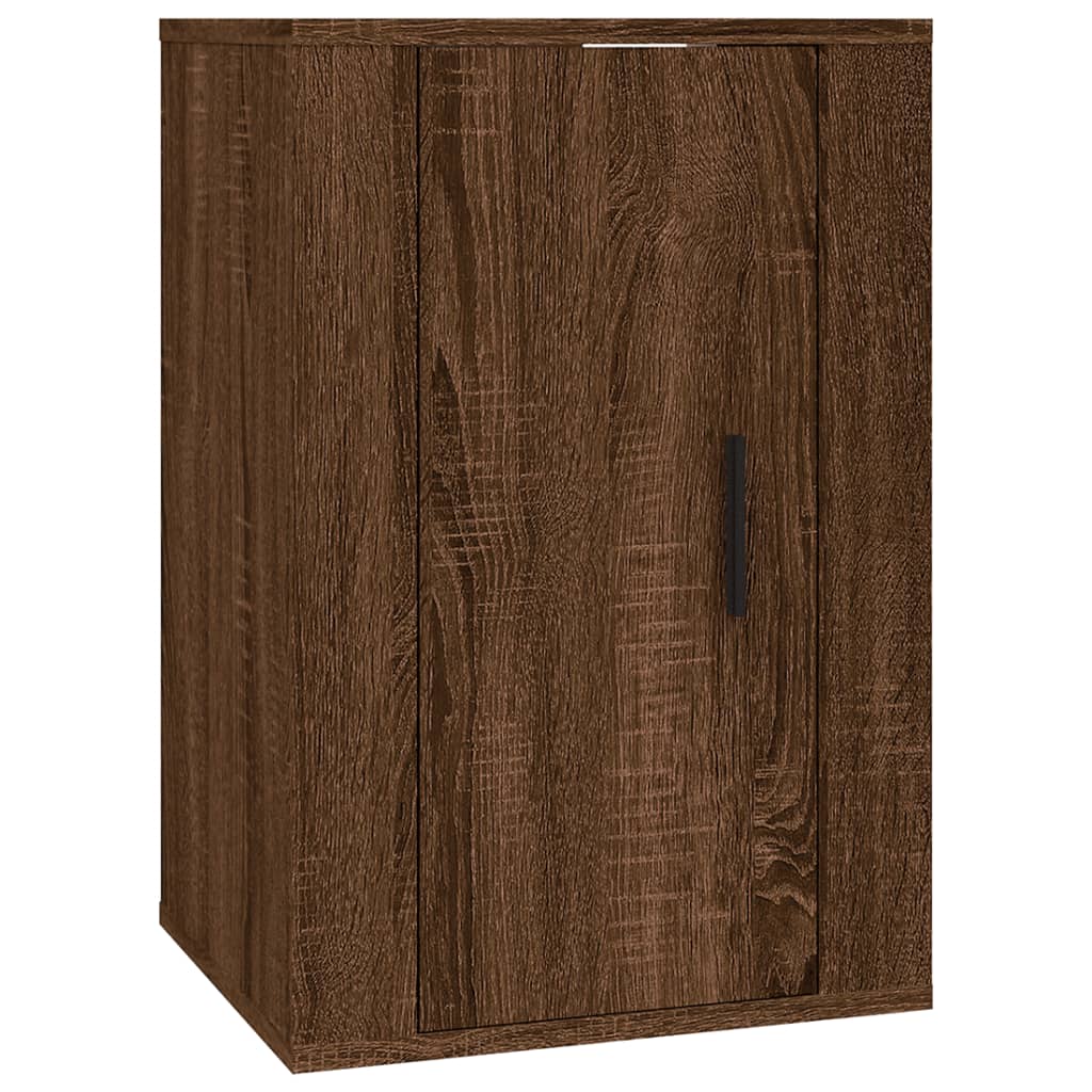 2 db barna tölgy falra szerelhető TV-szekrény 40x34,5x60 cm