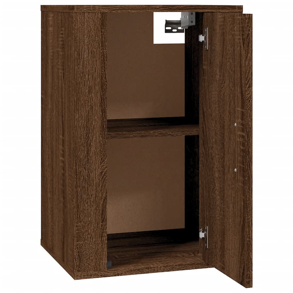 2 db barna tölgy falra szerelhető TV-szekrény 40x34,5x60 cm