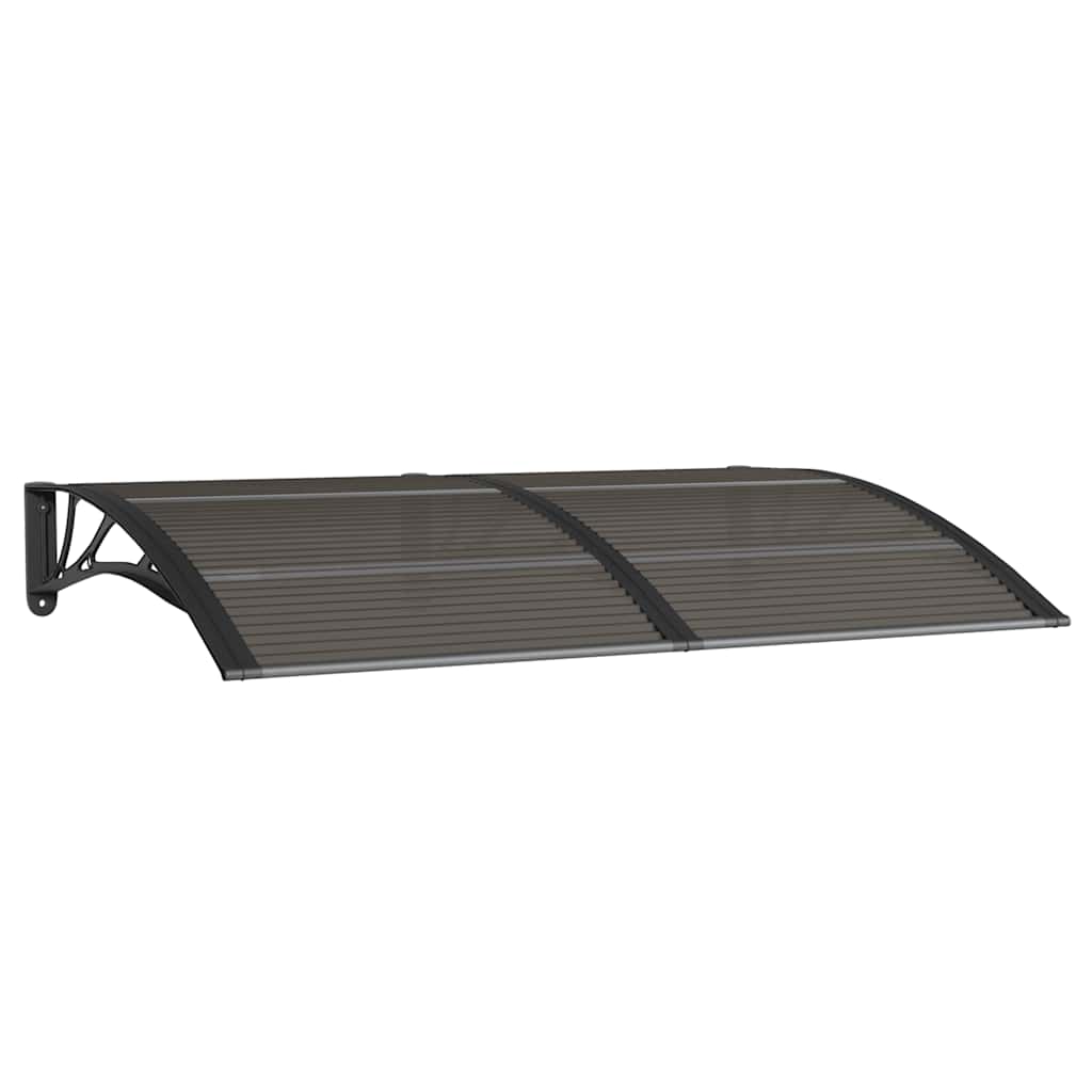 fekete polikarbonát ajtóelőtető 150 x 100 cm