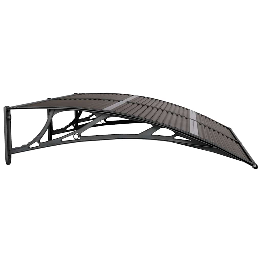 fekete polikarbonát ajtóelőtető 150 x 100 cm