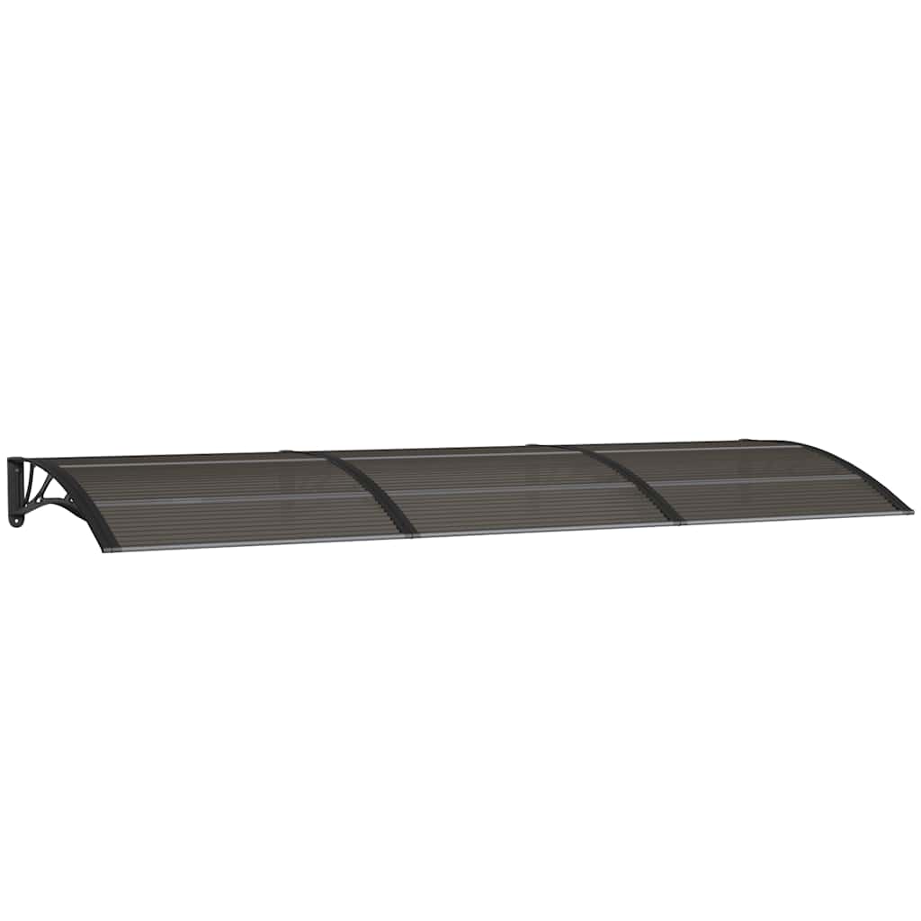 fekete polikarbonát ajtóelőtető 300 x 100 cm