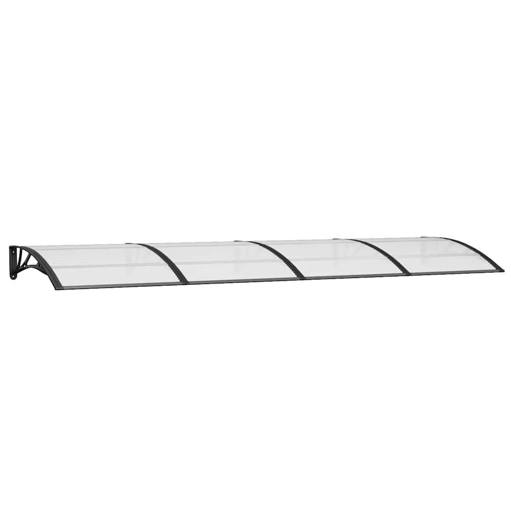 fekete polikarbonát ajtóelőtető 350 x 100 cm