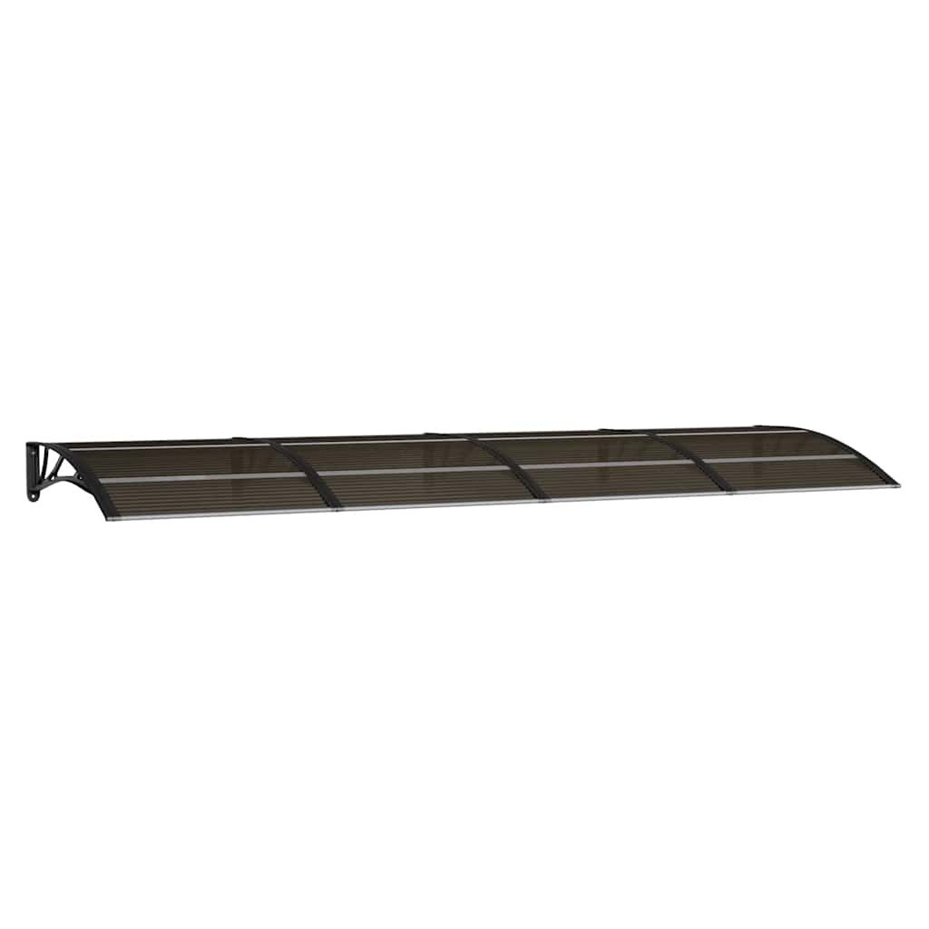 fekete polikarbonát ajtóelőtető 350 x 100 cm
