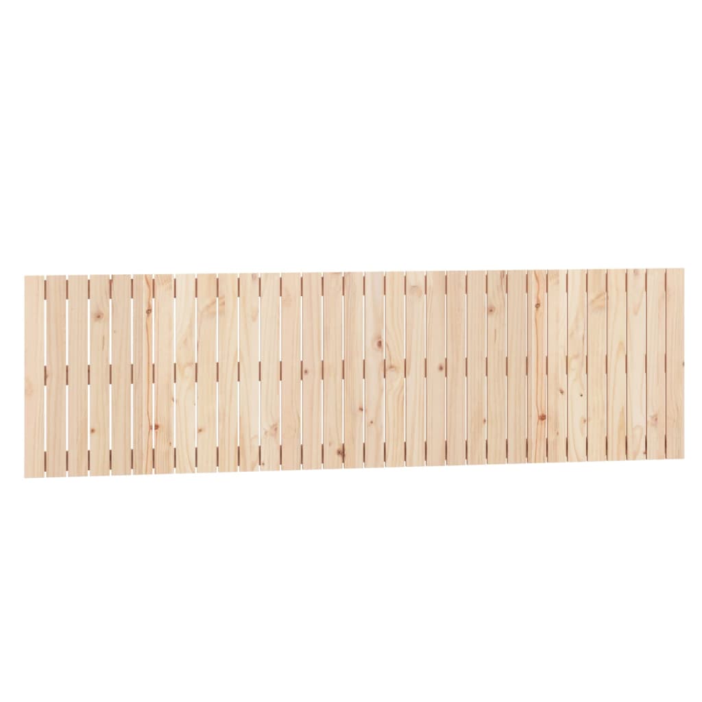 tömör fenyőfa fali fejtámla 204x3x60 cm