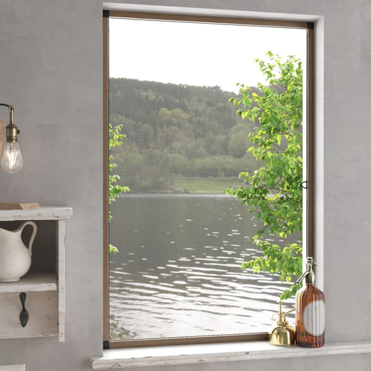 barna ablakszúnyogháló 90x120 cm