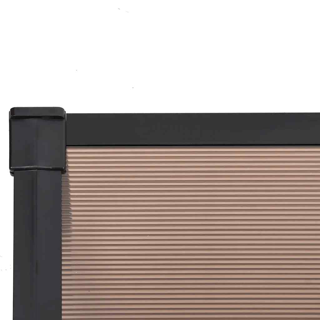 fekete polikarbonát ajtóelőtető 239 x 90 cm