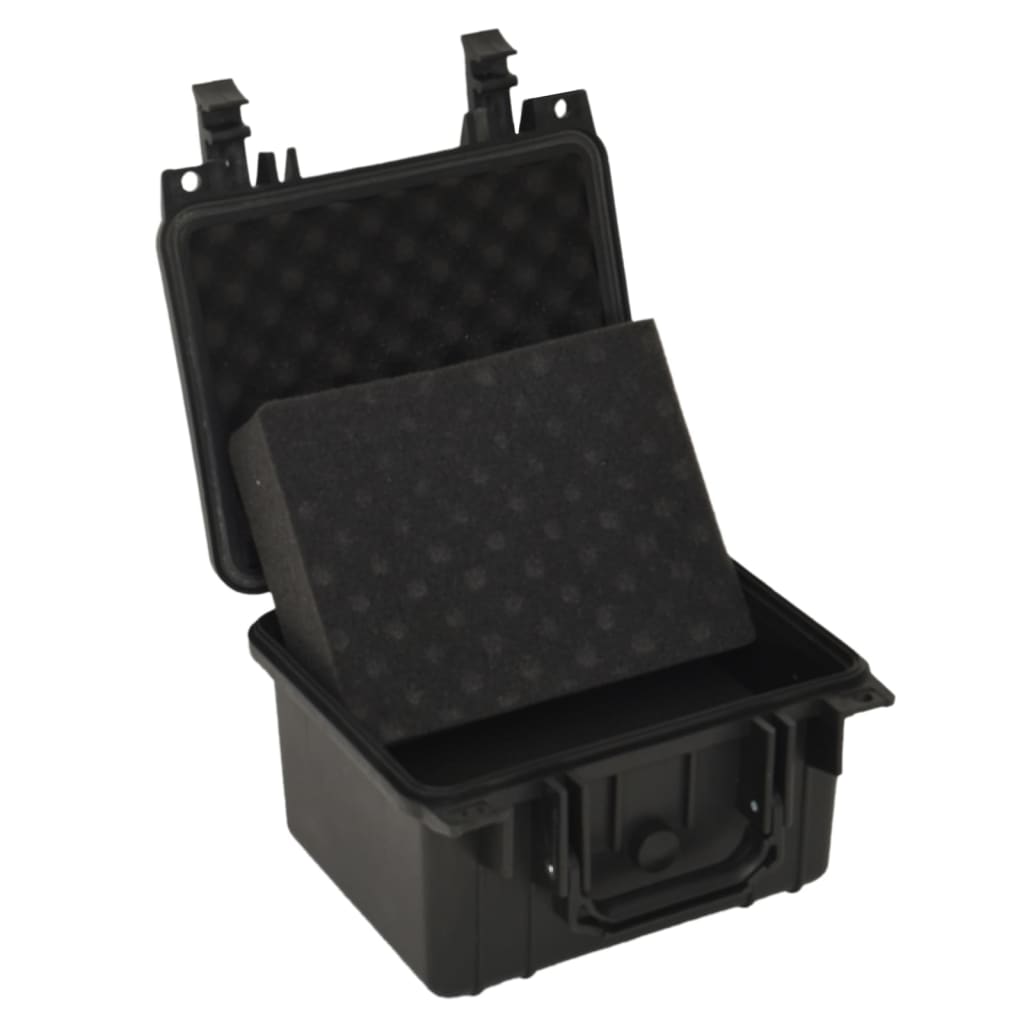 fekete PP hordozható repülős tok 27x25x18 cm