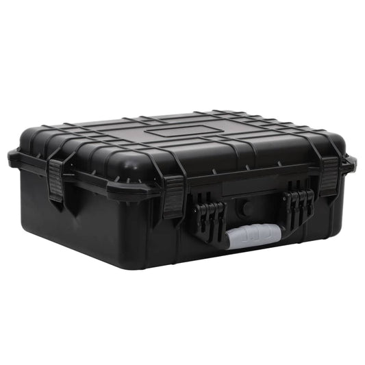 fekete PP hordozható repülős tok 52x40x19 cm