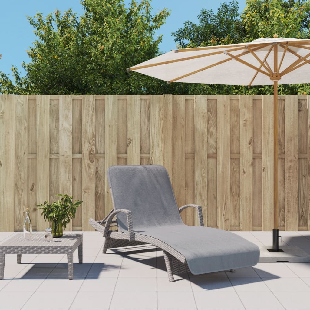 2 db szürke 400 GSM szövet strandtörölköző 75 x 200 cm