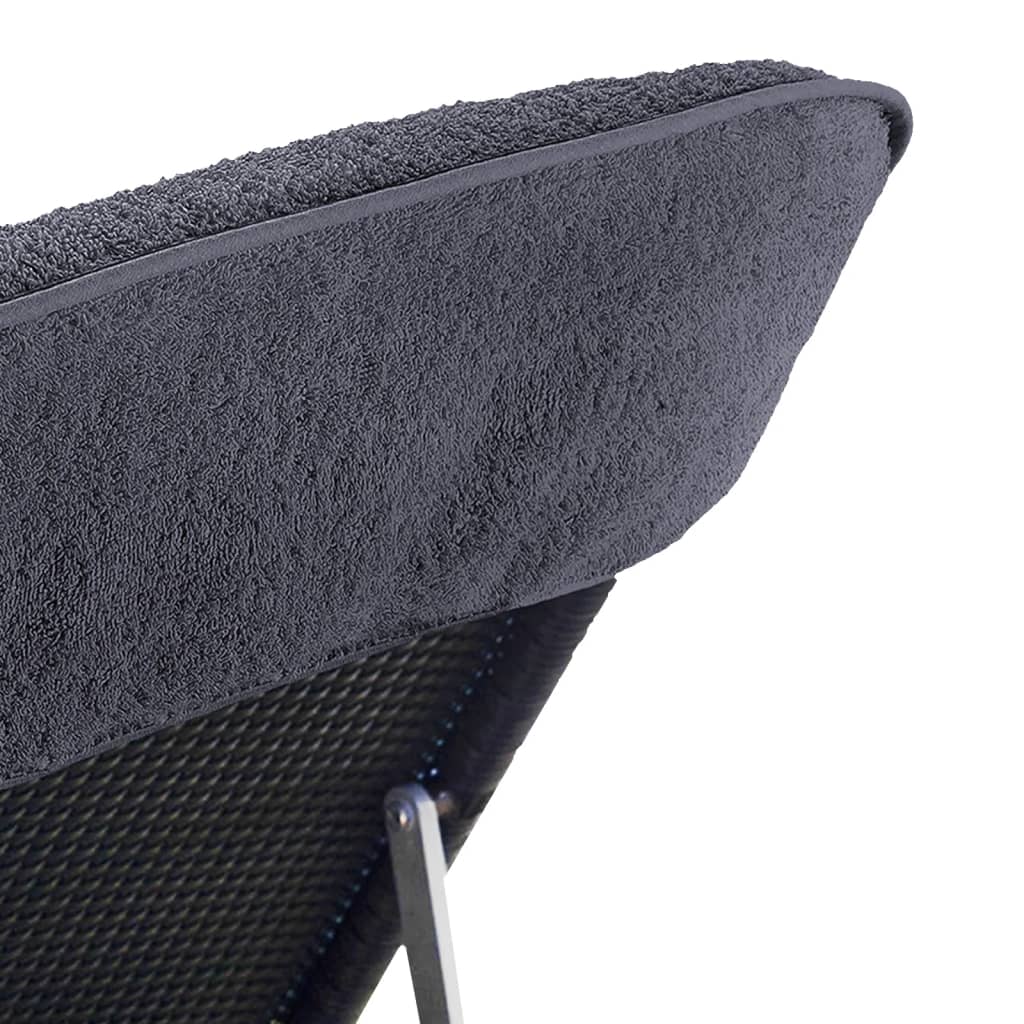 2 db antracitszürke 400 GSM szövet strandtörölköző 75 x 200 cm