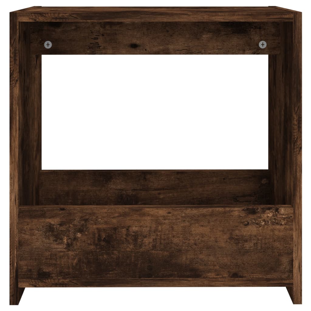 füstös tölgy színű szerelt fa kisasztal 50 x 26 x 50 cm