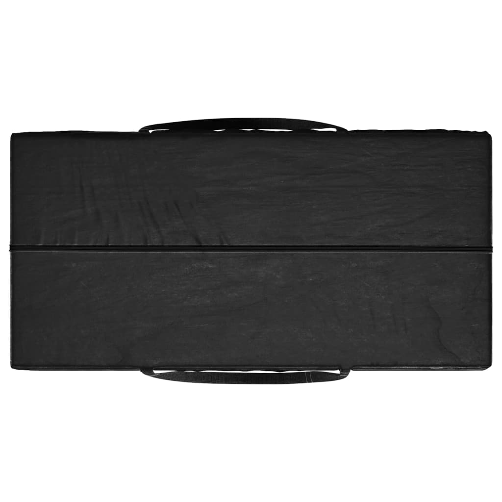 fekete polietilén kerti párnatároló zsák 150 x 75 x 75 cm