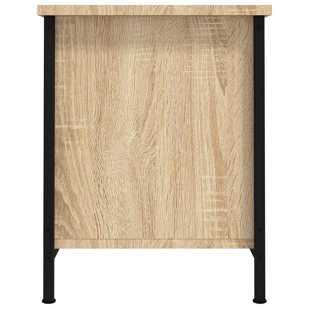 sonoma tölgyfa ajtós TV-szekrény 60 x 35 x 45 cm redőzött fa