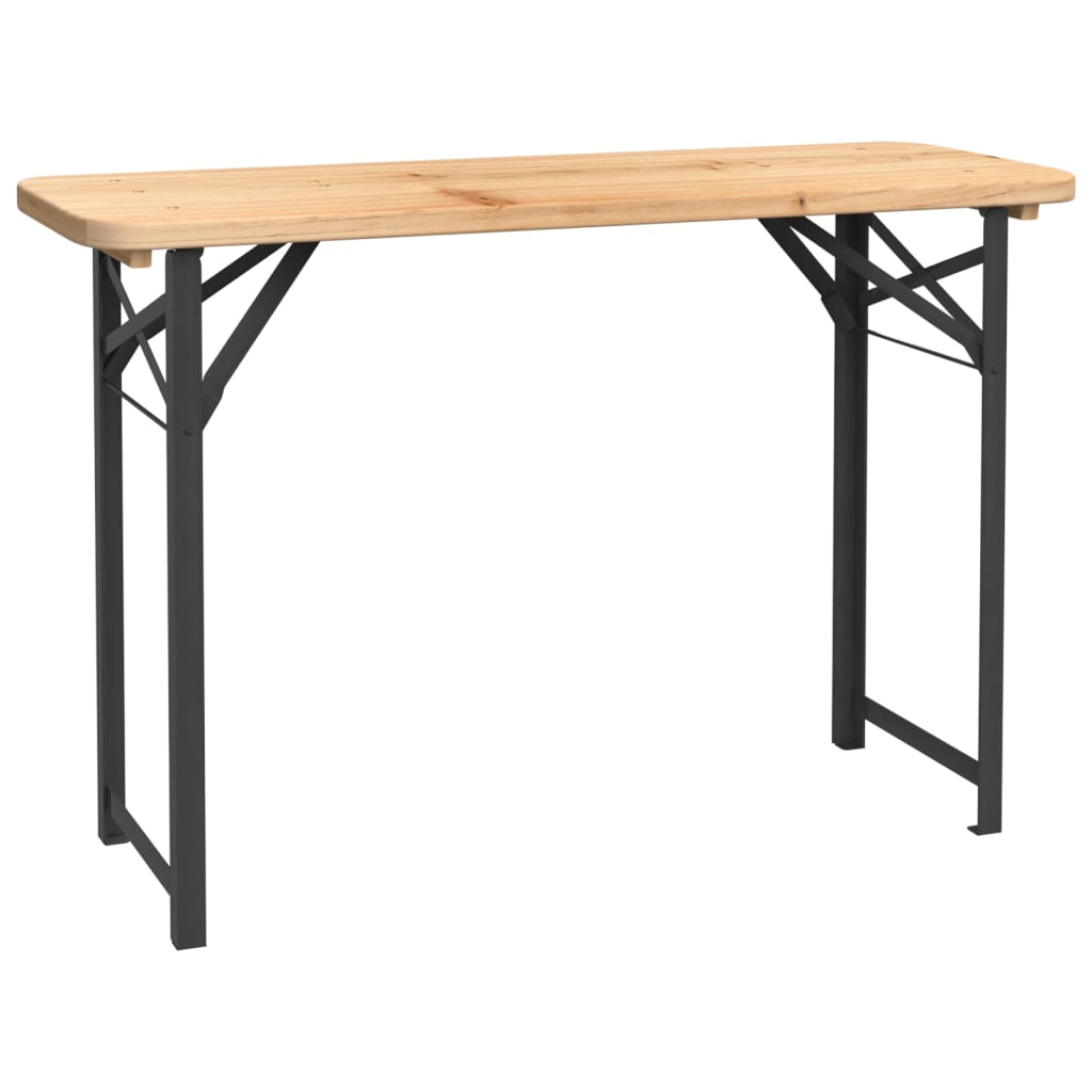 3 részes tömör fenyőfa összecsukható sörözőasztal garnitúra