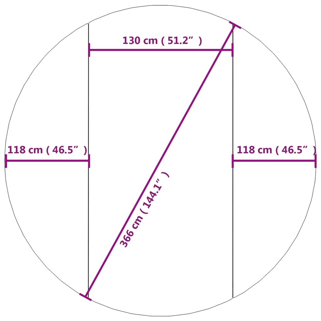 világosszürke poliészter geotextília medencealátét Ø 366 cm