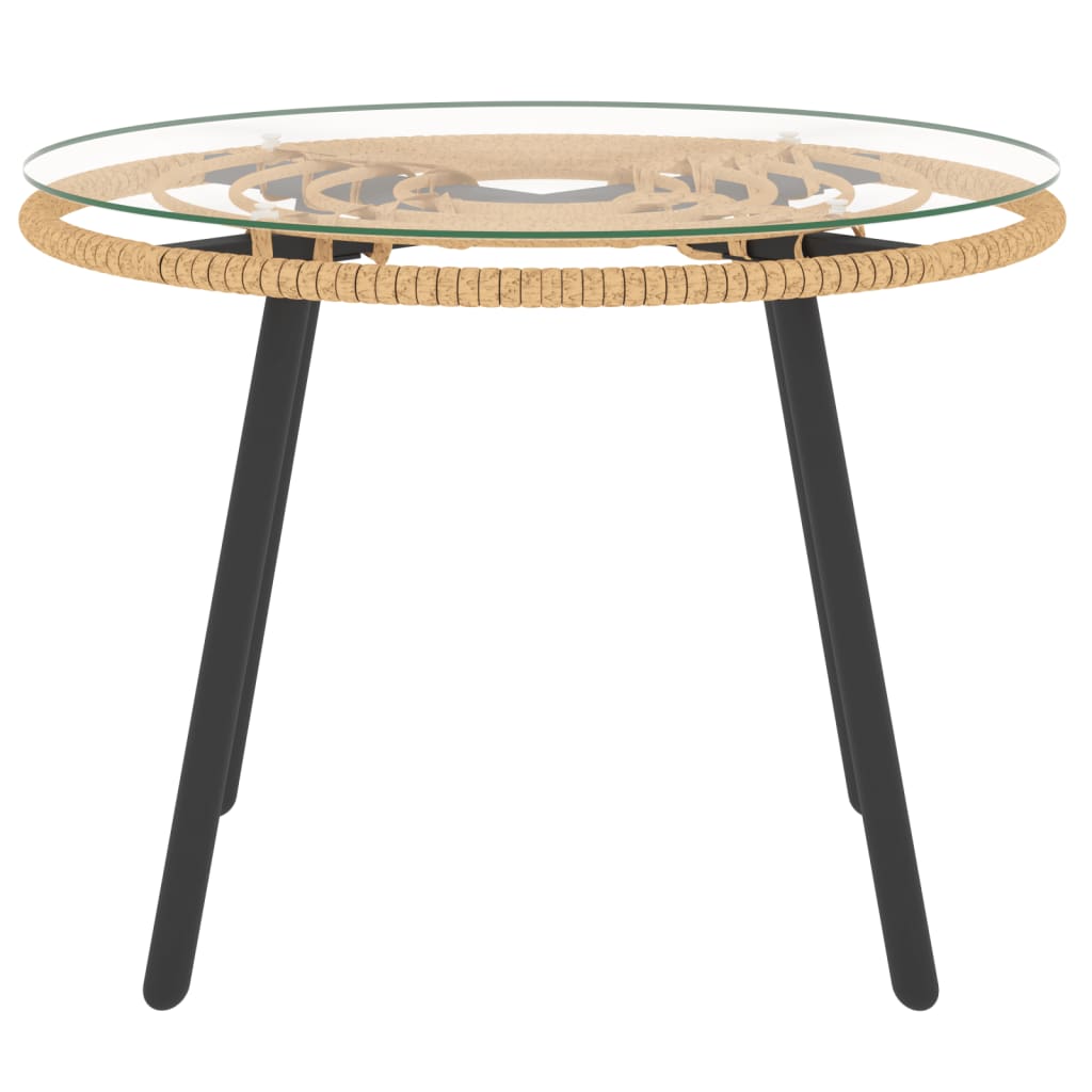 3 részes polyrattan kerti ülőgarnitúra sötétszürke párnákkal