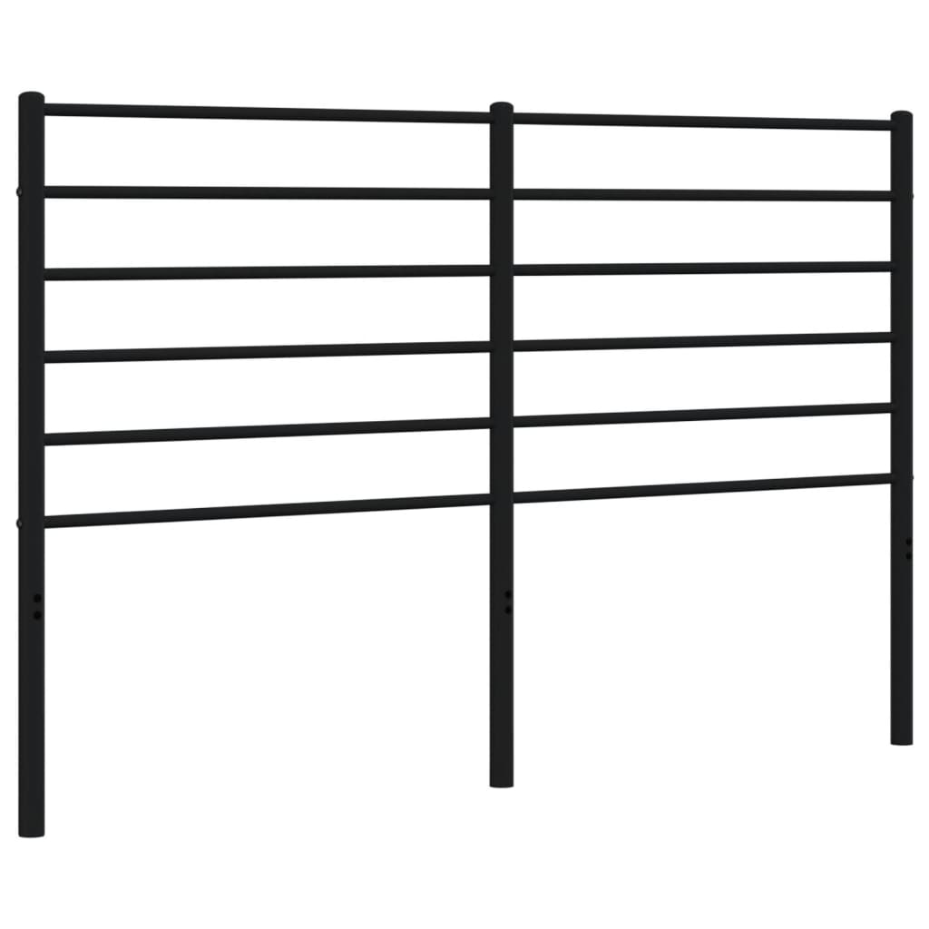 fekete fém fejtámla 160 cm