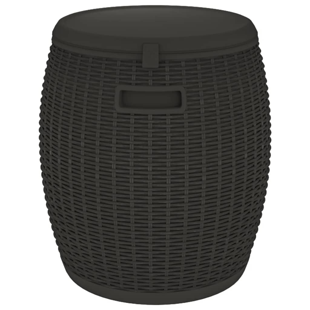 fekete 4 az 1-ben polipropilén tárolóláda