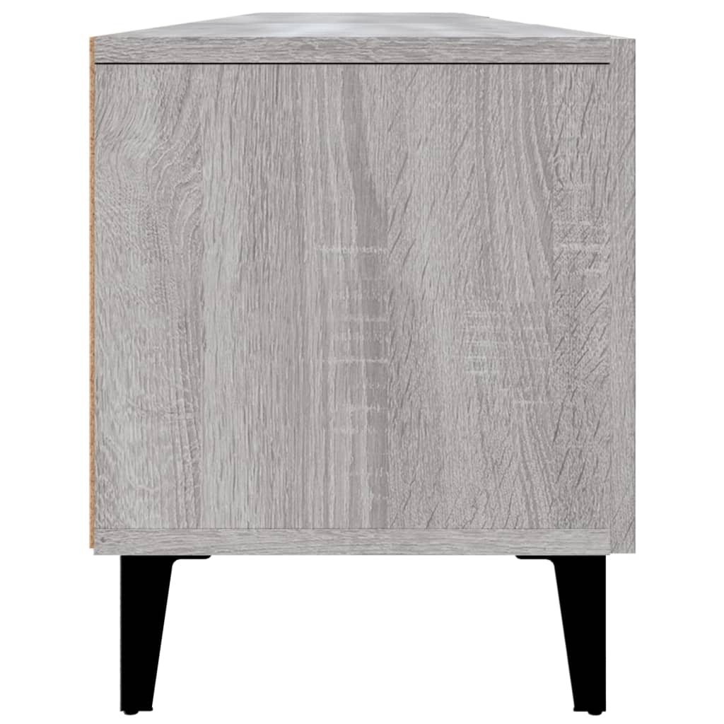 szürke sonoma színű szerelt fa TV-szekrény 180 x 31,5 x 40 cm