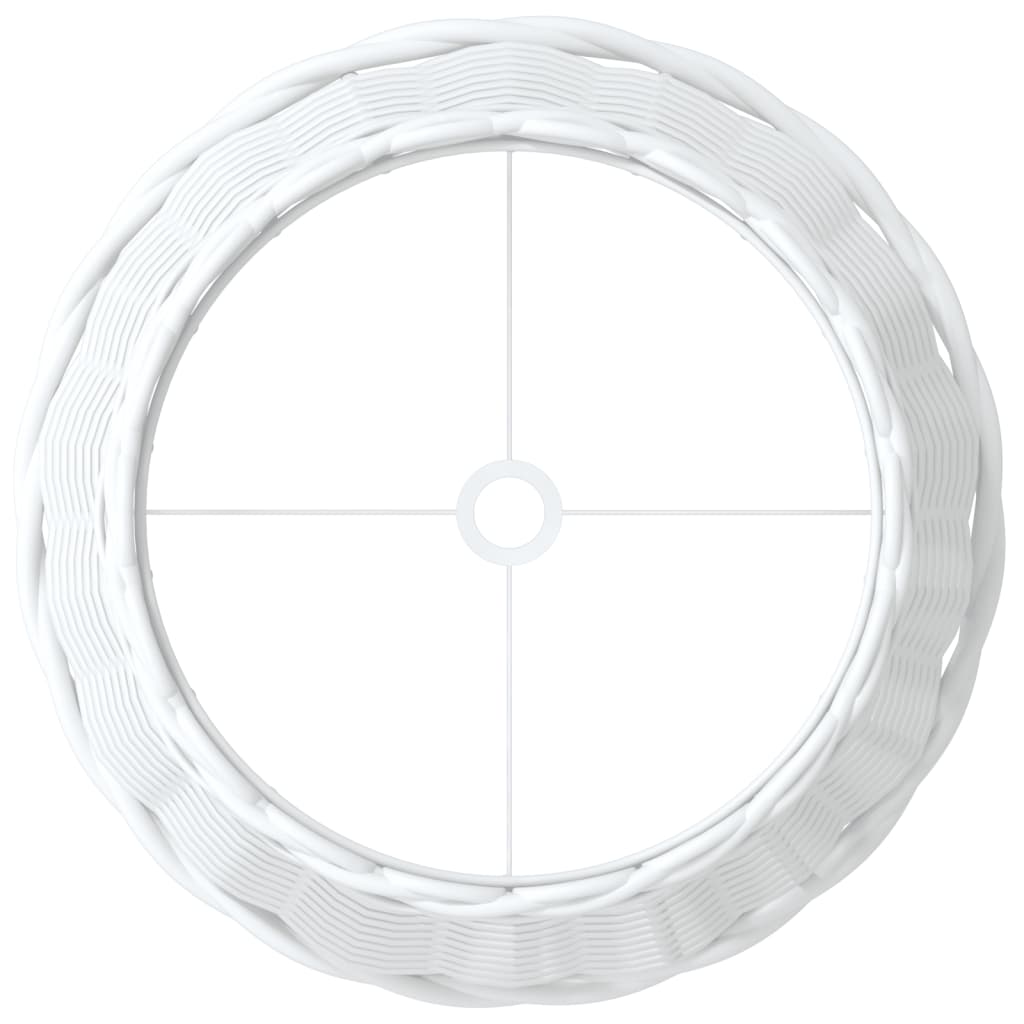 fehér fonott lámpaernyő Ø25x17 cm