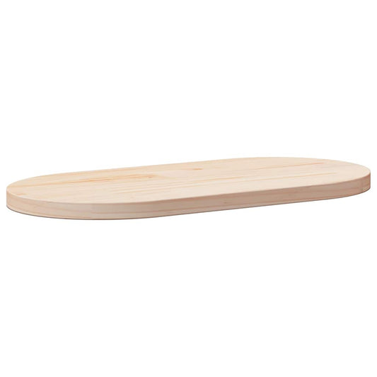 tömör fenyőfa asztallap 60 x 30 x 2,5 cm ovális