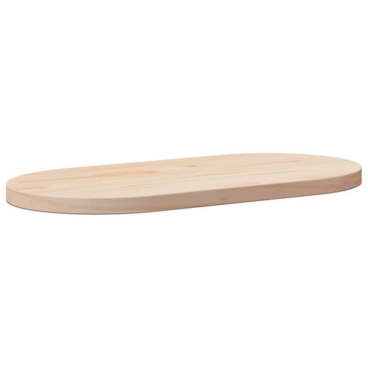 tömör fenyőfa asztallap 90 x 45 x 2,5 cm ovális