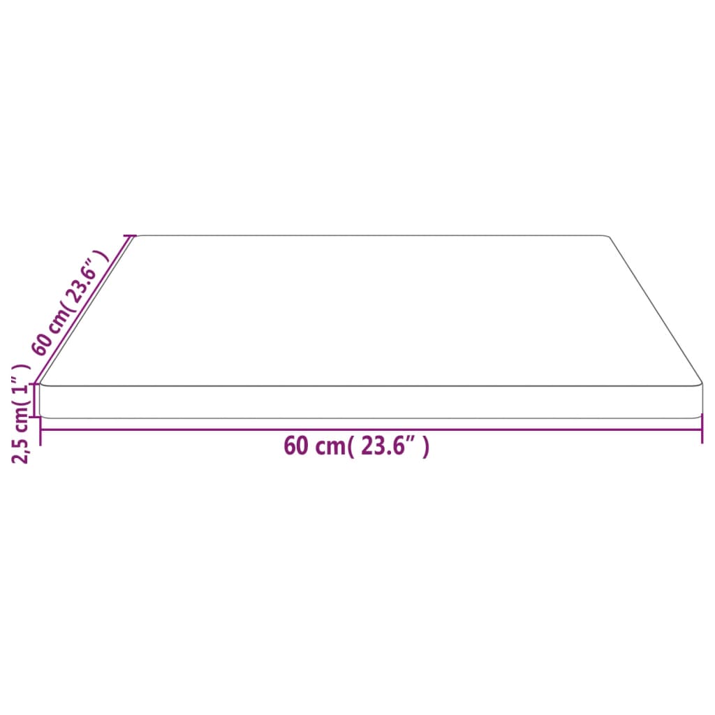 fehér tömör fenyőfa ovális asztallap 60x60x2,5 cm