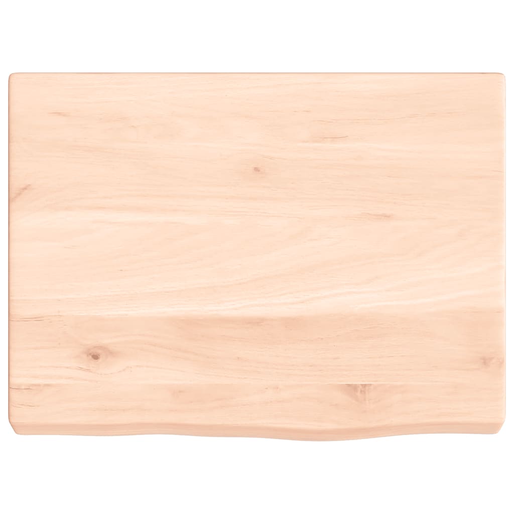 kezeletlen tömör tölgyfa fali polc 40x30x(2-4) cm