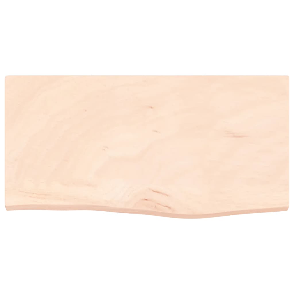 kezeletlen tömör tölgyfa fali polc 60x30x(2-4) cm