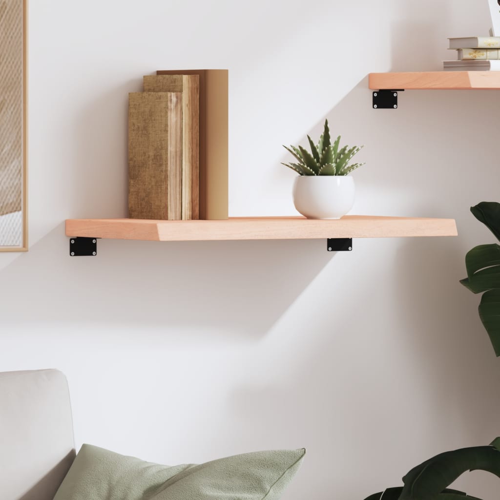 kezeletlen tömör tölgyfa fali polc 60x40x(2-4) cm