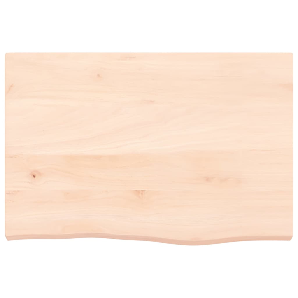 kezeletlen tömör tölgyfa fali polc 60x40x(2-4) cm