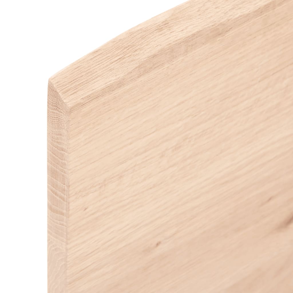 kezeletlen tömör tölgyfa fali polc 100x40x2 cm