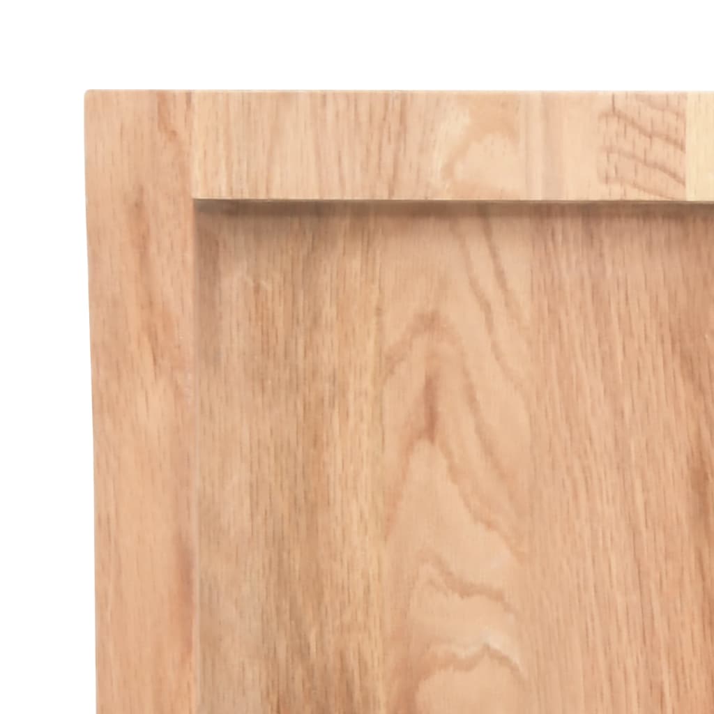 világosbarna kezelt tömör tölgyfa fali polc 60x40x(2-4) cm