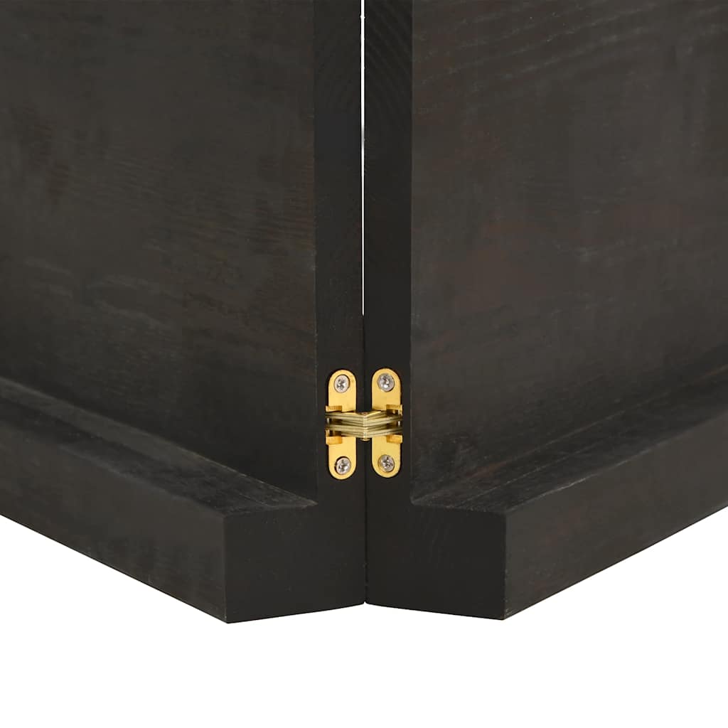 sötétbarna kezelt tömör asztallap 160x40x(2-6) cm