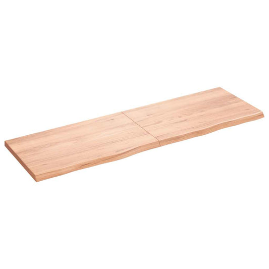 világosbarna kezelt tömör tölgyfa asztallap 160x50x(2-4) cm