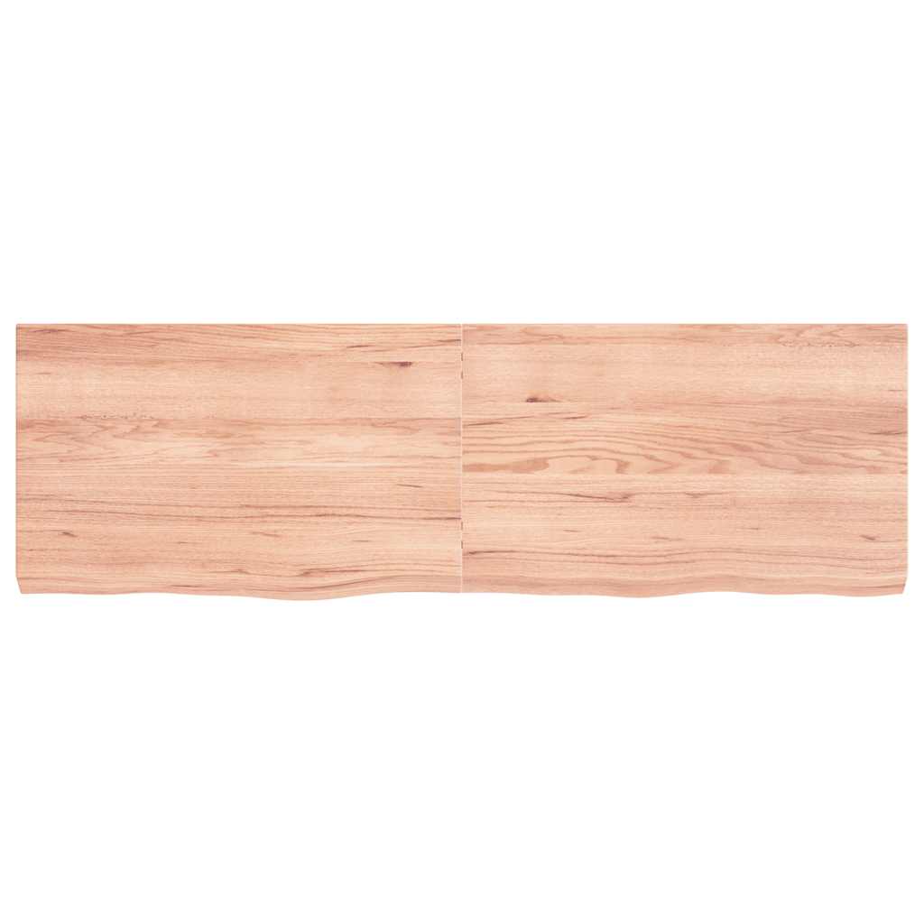 világosbarna kezelt tömör tölgyfa asztallap 160x50x(2-6) cm