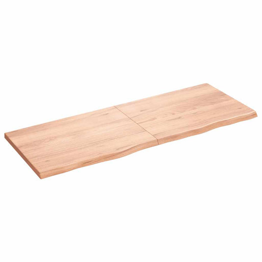 világosbarna kezelt tömör tölgyfa asztallap 160x60x(2-4) cm